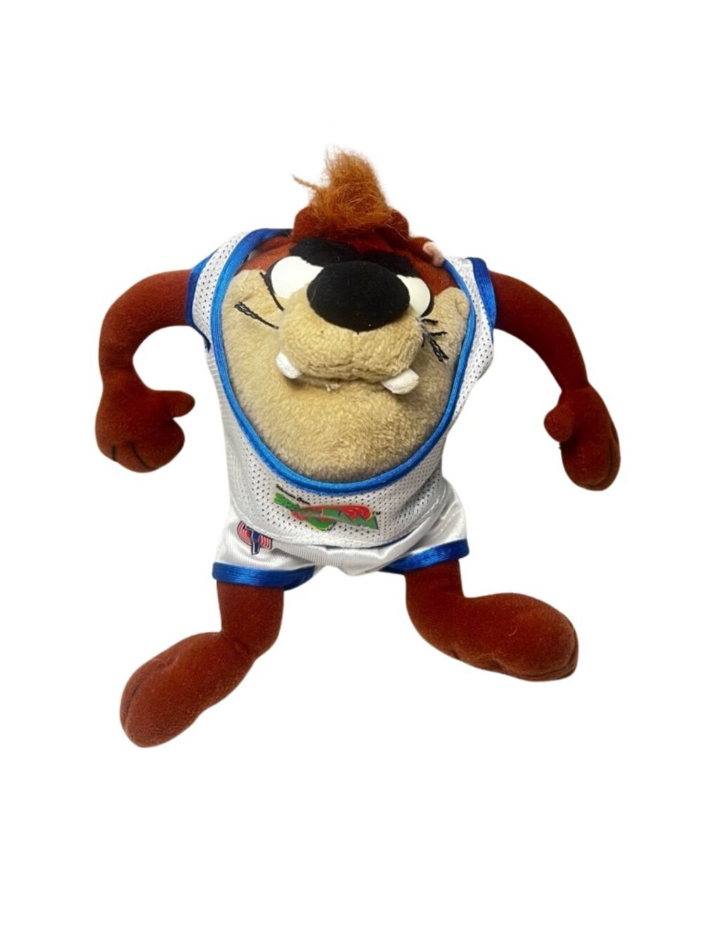 Looney Tunes Space Jam 1996 TAZ Tasmanian Devil Plush Toy 9” Officially Licensed